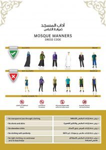 Come vestirsi per visitare la Grande Moschea di Abu Dhabi